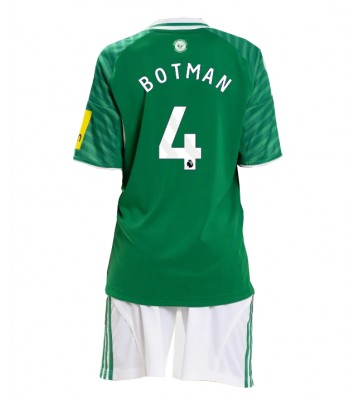 Newcastle United Sven Botman #4 Udebanetrøje Børn 2025-26 Kortærmet (+ Korte bukser)